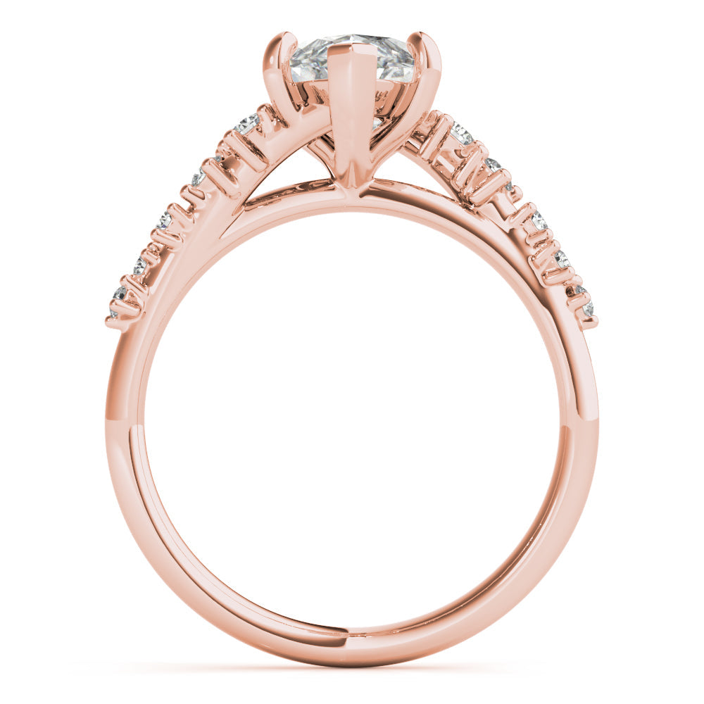2 CT Round Three Stones Lab Grown Diamond Engagement Ring
