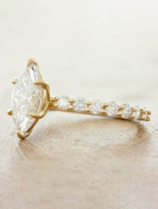 2 CT Round Three Stones Lab Grown Diamond Engagement Ring