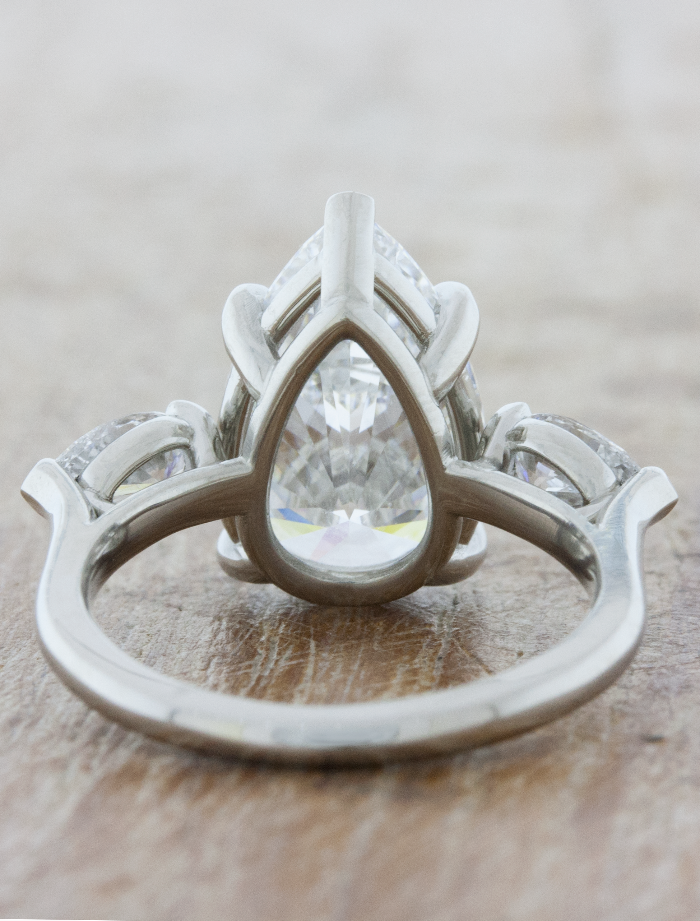 2 CT Round Three Stones Lab Grown Diamond Engagement Ring