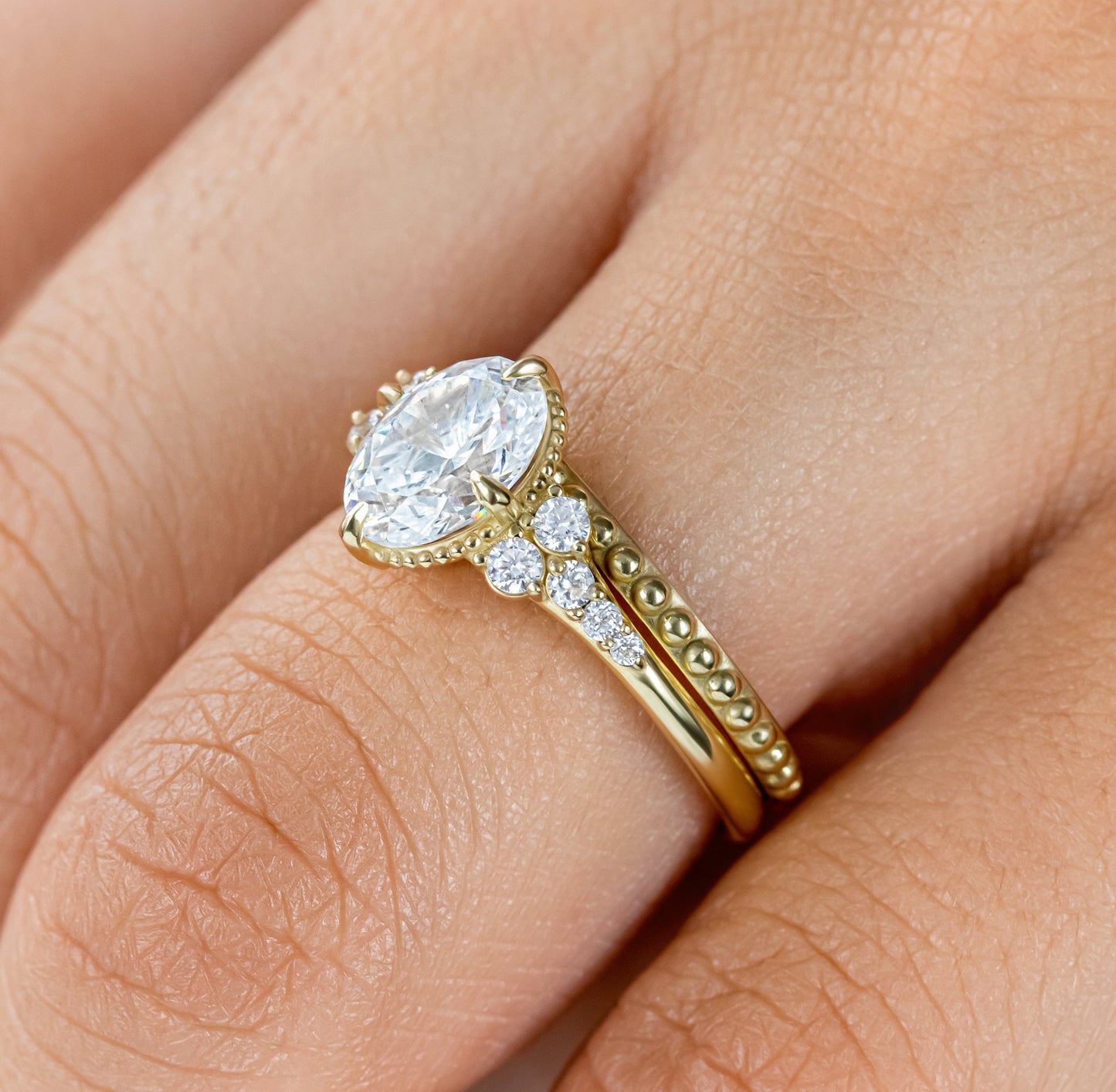 0.37 CT Round Full Eternity Lab Grown Diamond Wedding Band