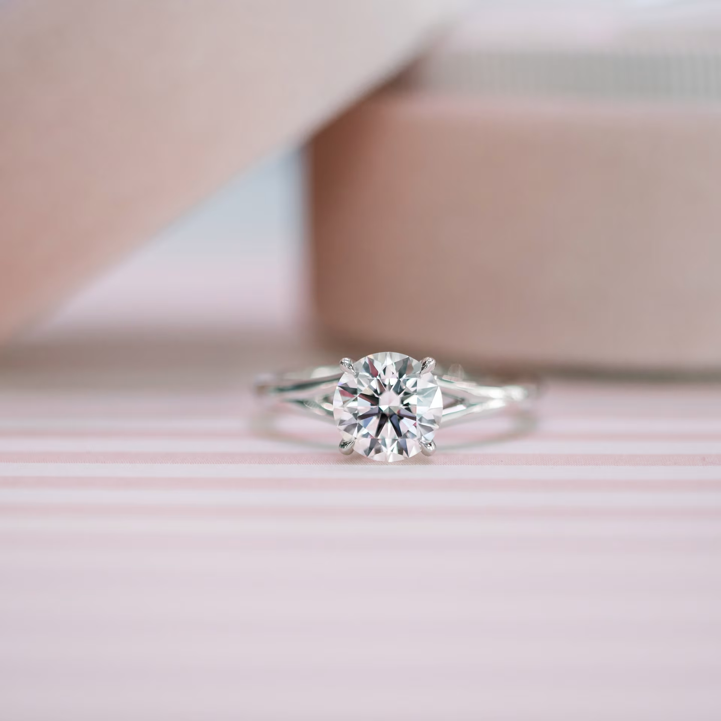 Marquise Cut Cluster Styled Lab Grown Diamond Engagement Ring