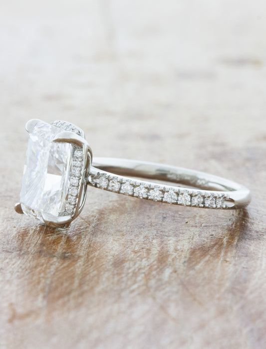 2 CT Round Three Stones Lab Grown Diamond Engagement Ring