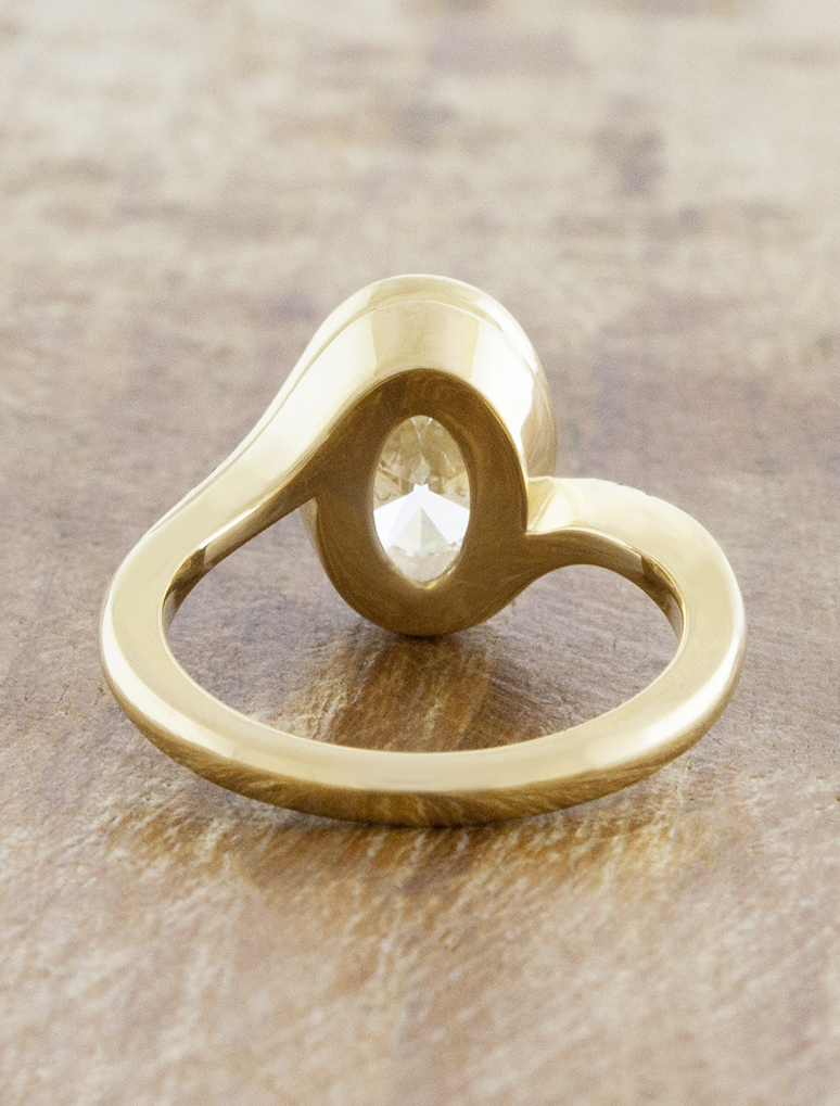 2 CT Round Three Stones Lab Grown Diamond Engagement Ring