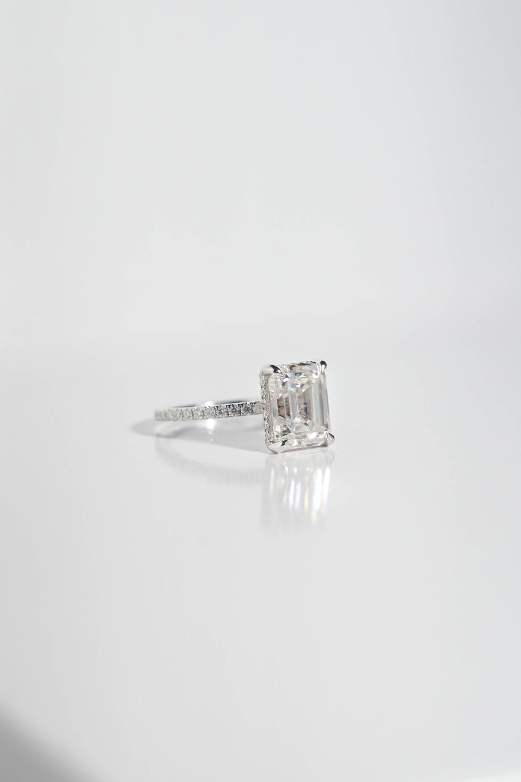 2 CT Round Three Stones Lab Grown Diamond Engagement Ring