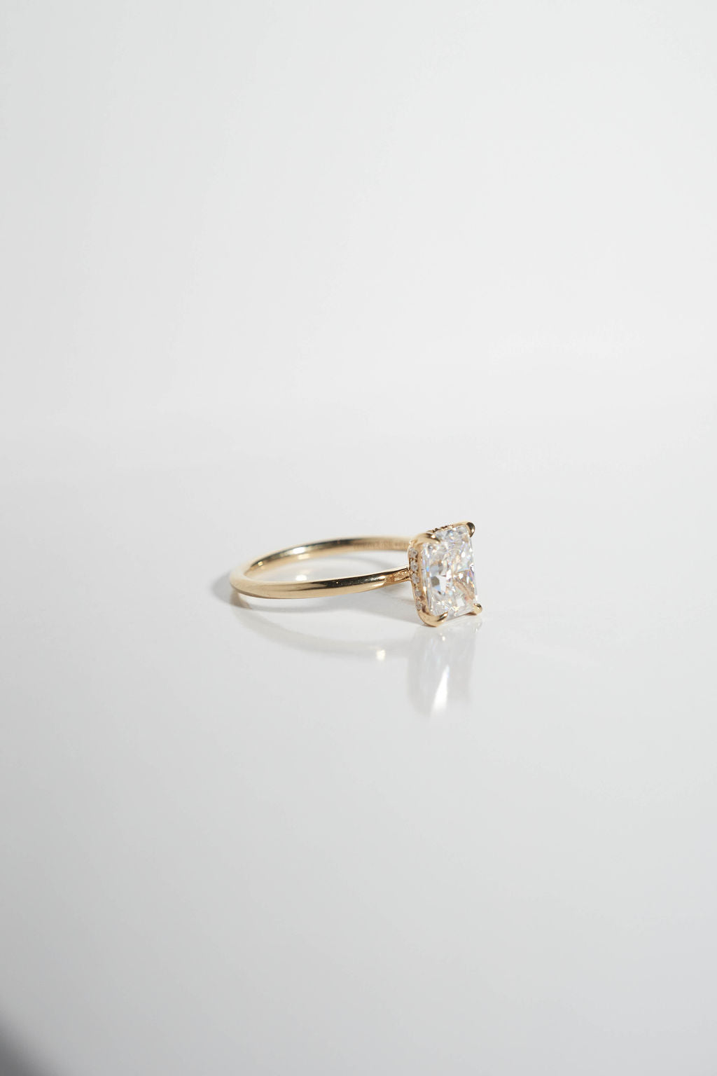 2 CT Round Three Stones Lab Grown Diamond Engagement Ring