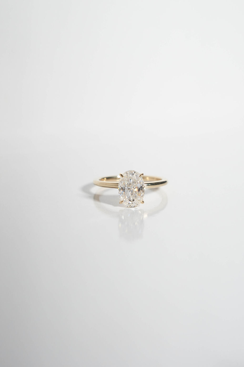 2 CT Round Three Stones Lab Grown Diamond Engagement Ring