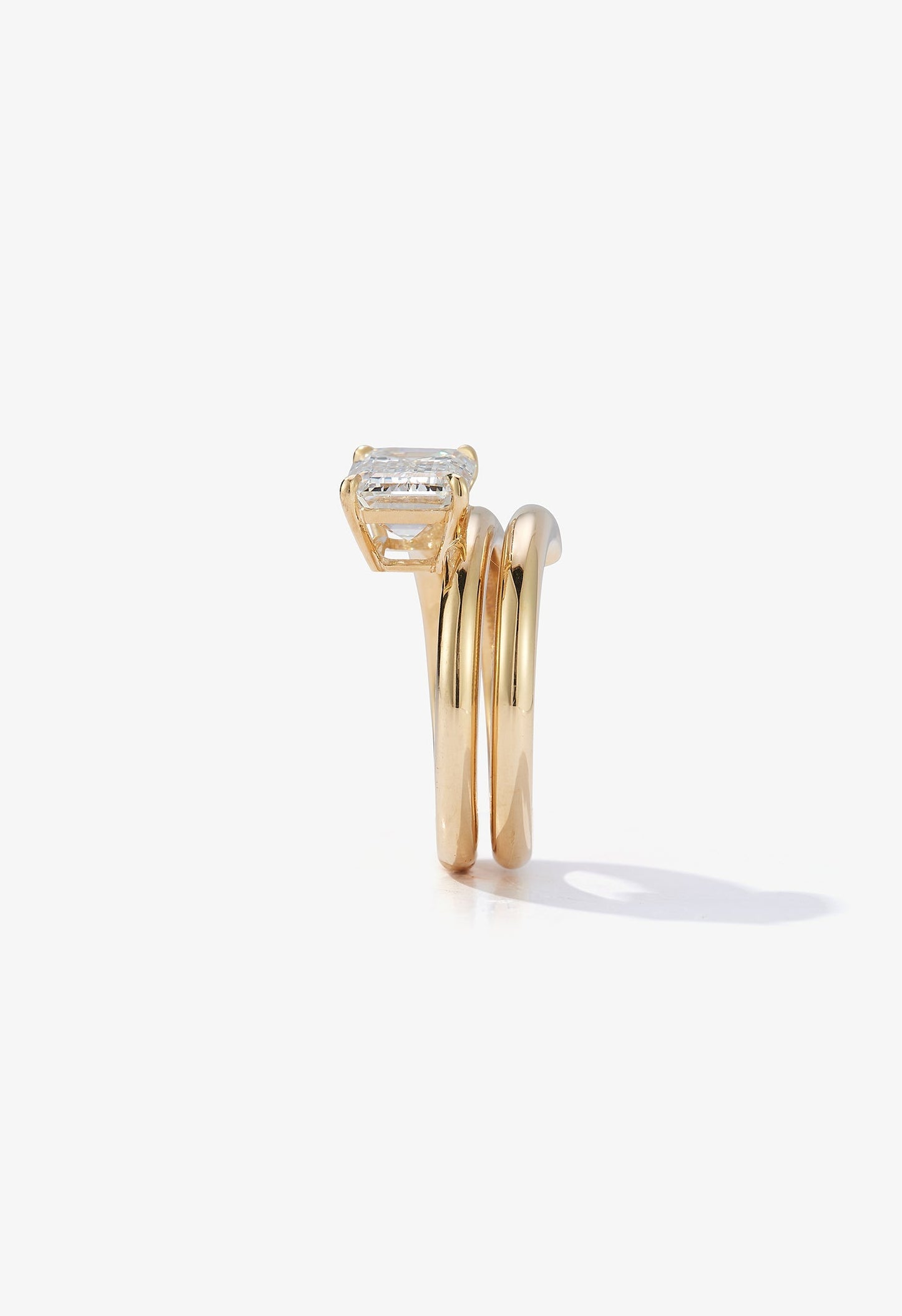 2 CT Round Three Stones Lab Grown Diamond Engagement Ring