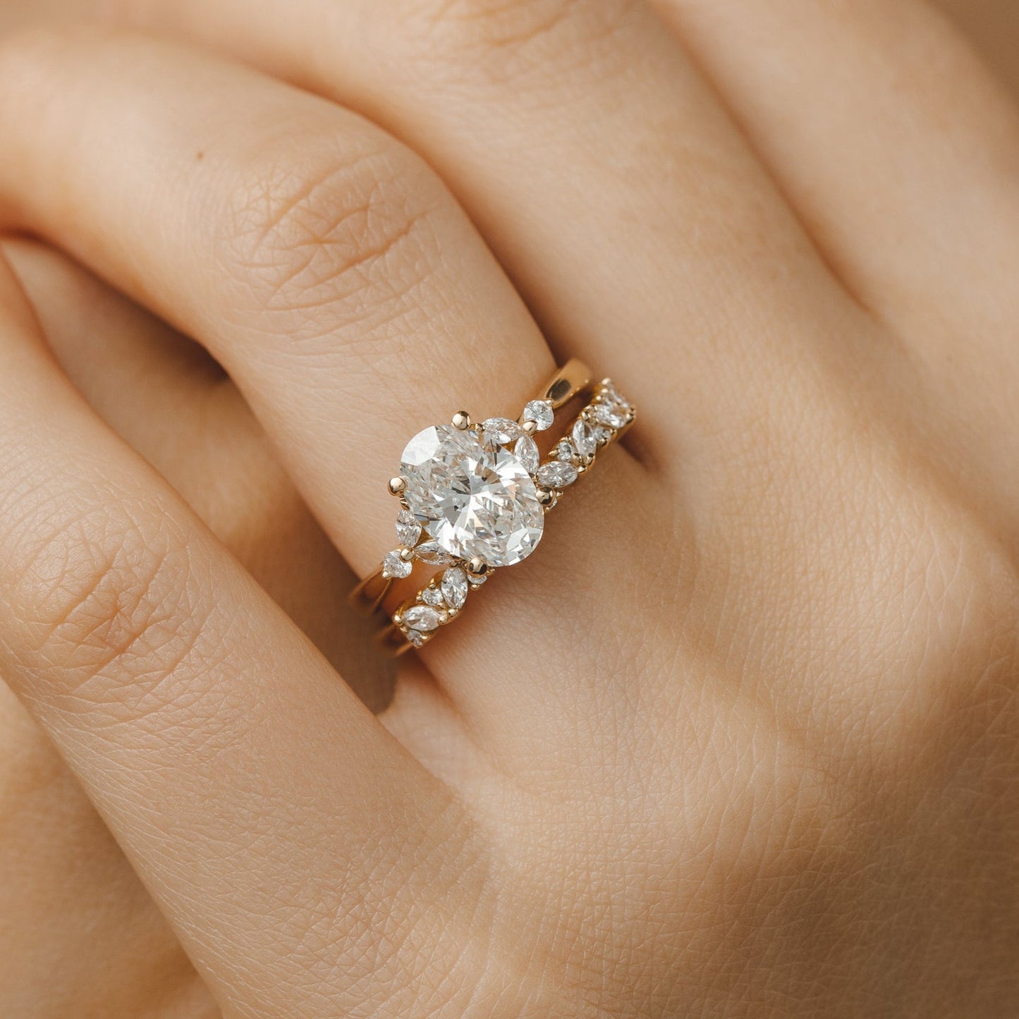 2 CT Round Three Stones Lab Grown Diamond Engagement Ring