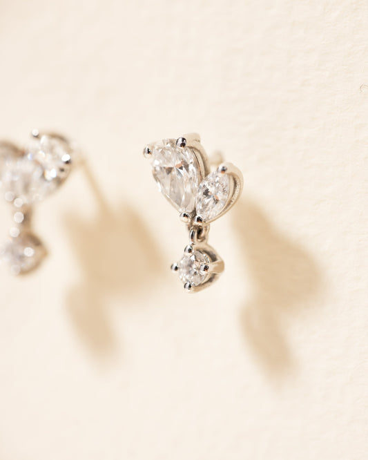 1.0 CT Round Bezel Solitaire Lab Grown Diamond Earrings