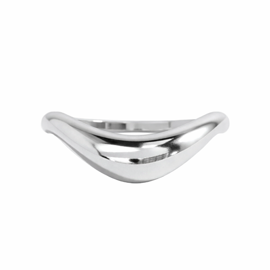 Wave Plain Wedding Band