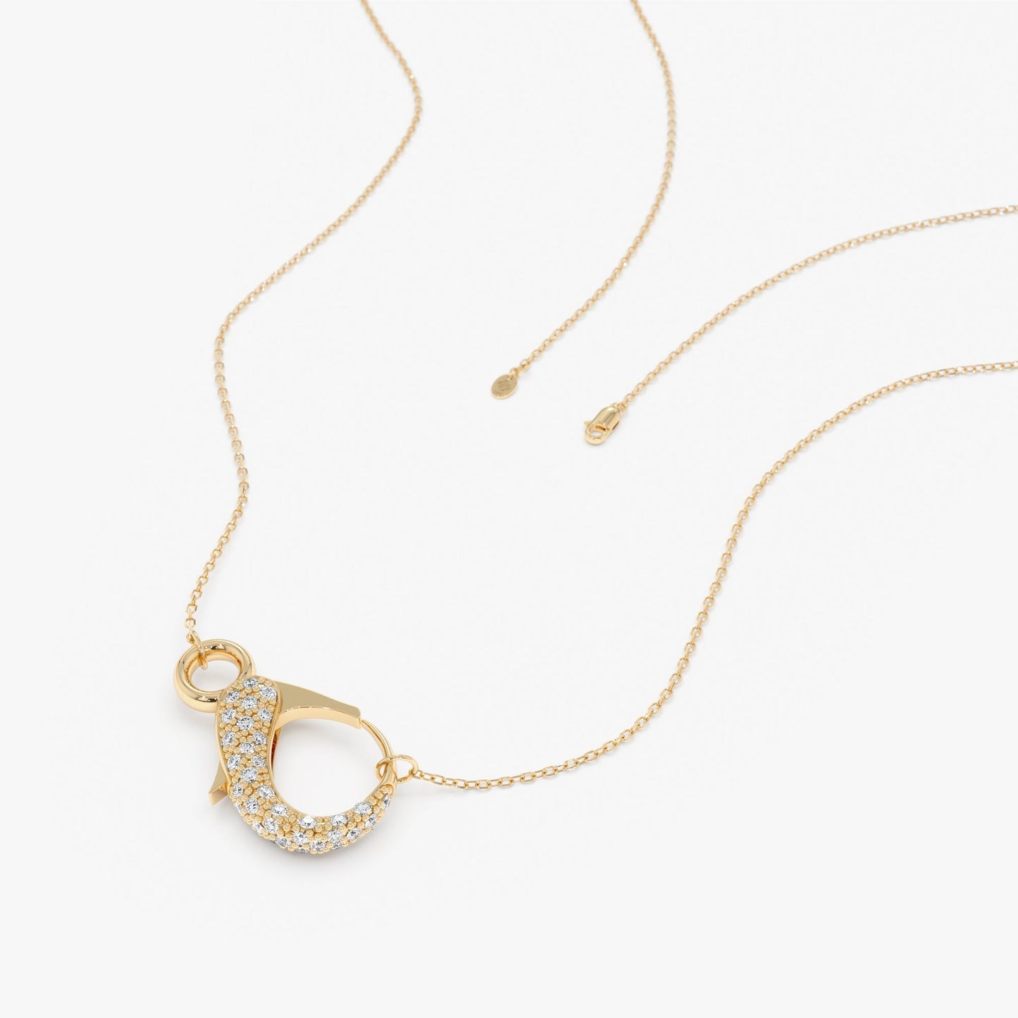 1.0 CT Round Bezel Solitaire Lab Grown Diamond Necklace