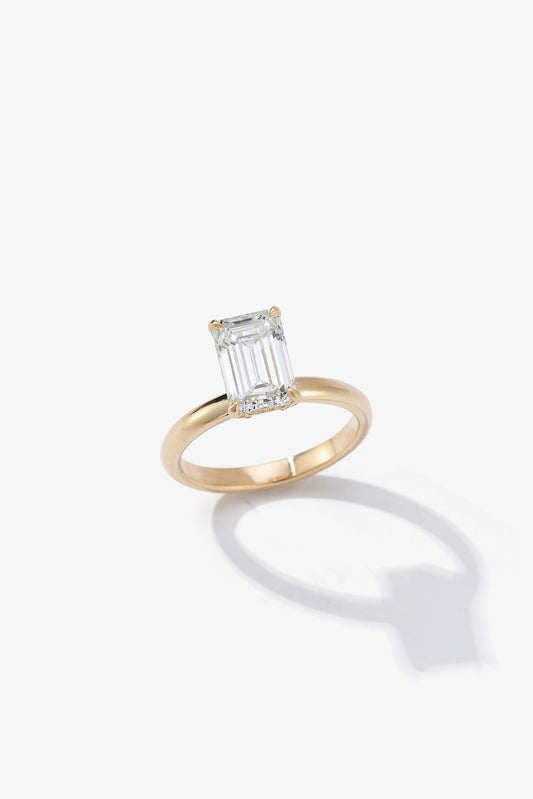 2 CT Round Three Stones Lab Grown Diamond Engagement Ring