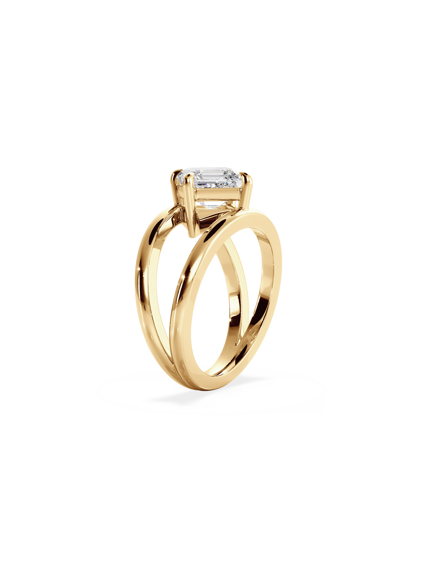 2 CT Round Three Stones Lab Grown Diamond Engagement Ring