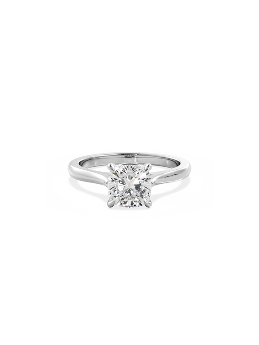 2 CT Round Three Stones Lab Grown Diamond Engagement Ring