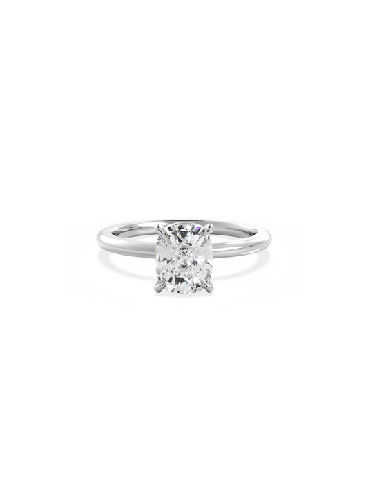 2 CT Round Three Stones Lab Grown Diamond Engagement Ring