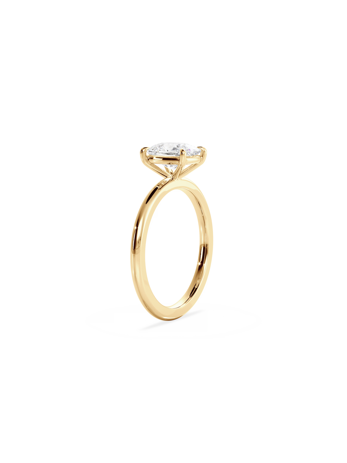 2 CT Round Three Stones Lab Grown Diamond Engagement Ring