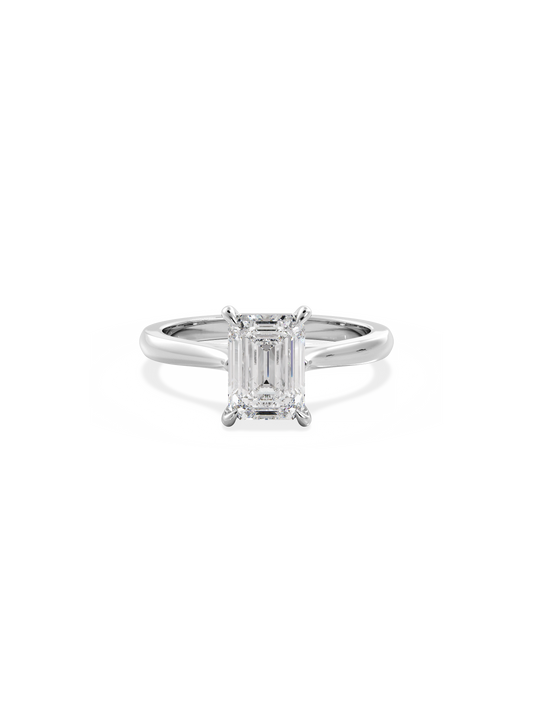 2 CT Round Three Stones Lab Grown Diamond Engagement Ring