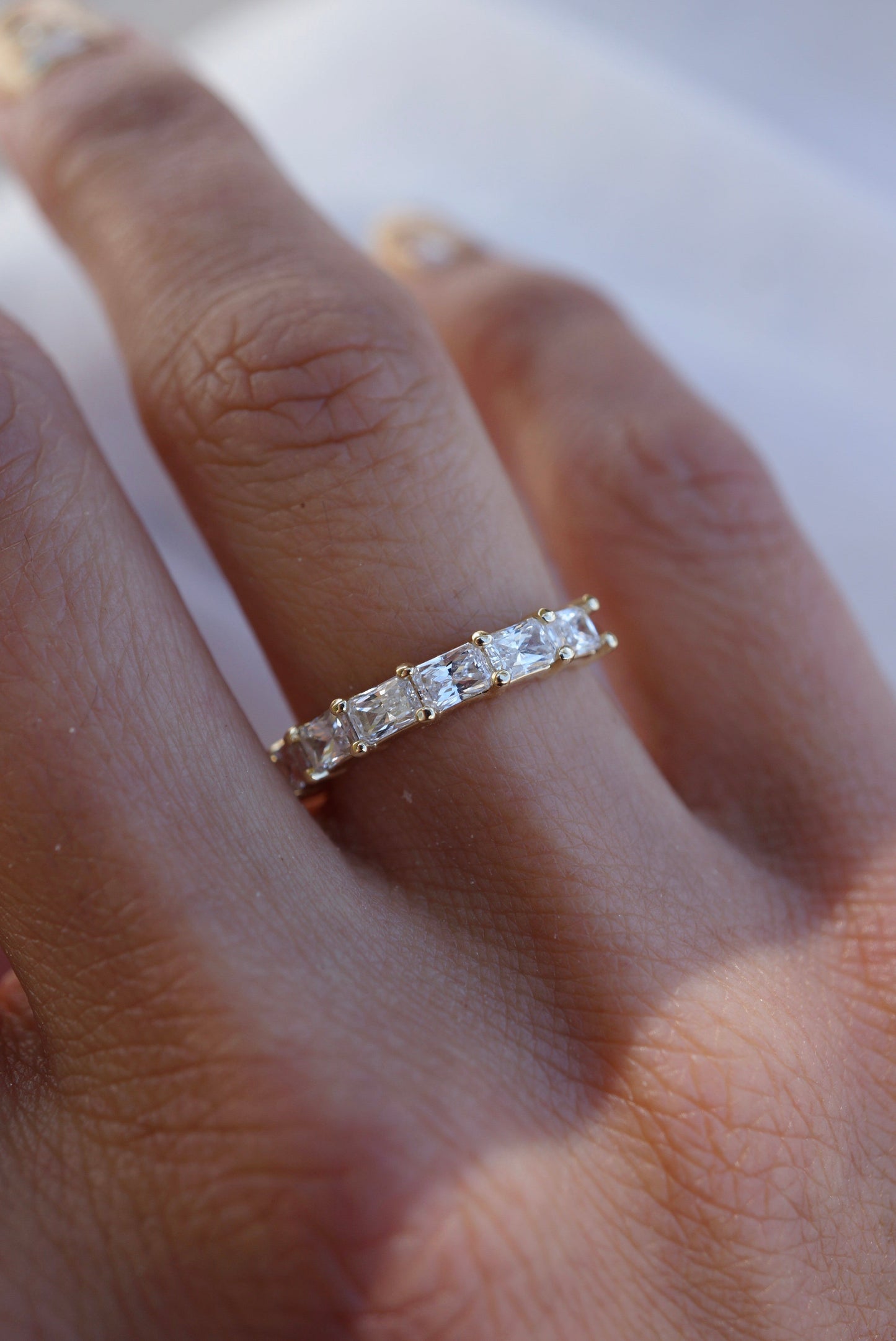 0.37 CT Round Full Eternity Lab Grown Diamond Wedding Band
