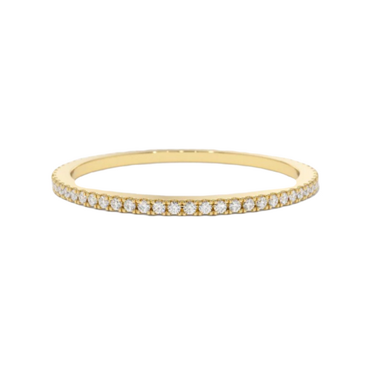 0.37 CT Round Full Eternity Lab Grown Diamond Wedding Band