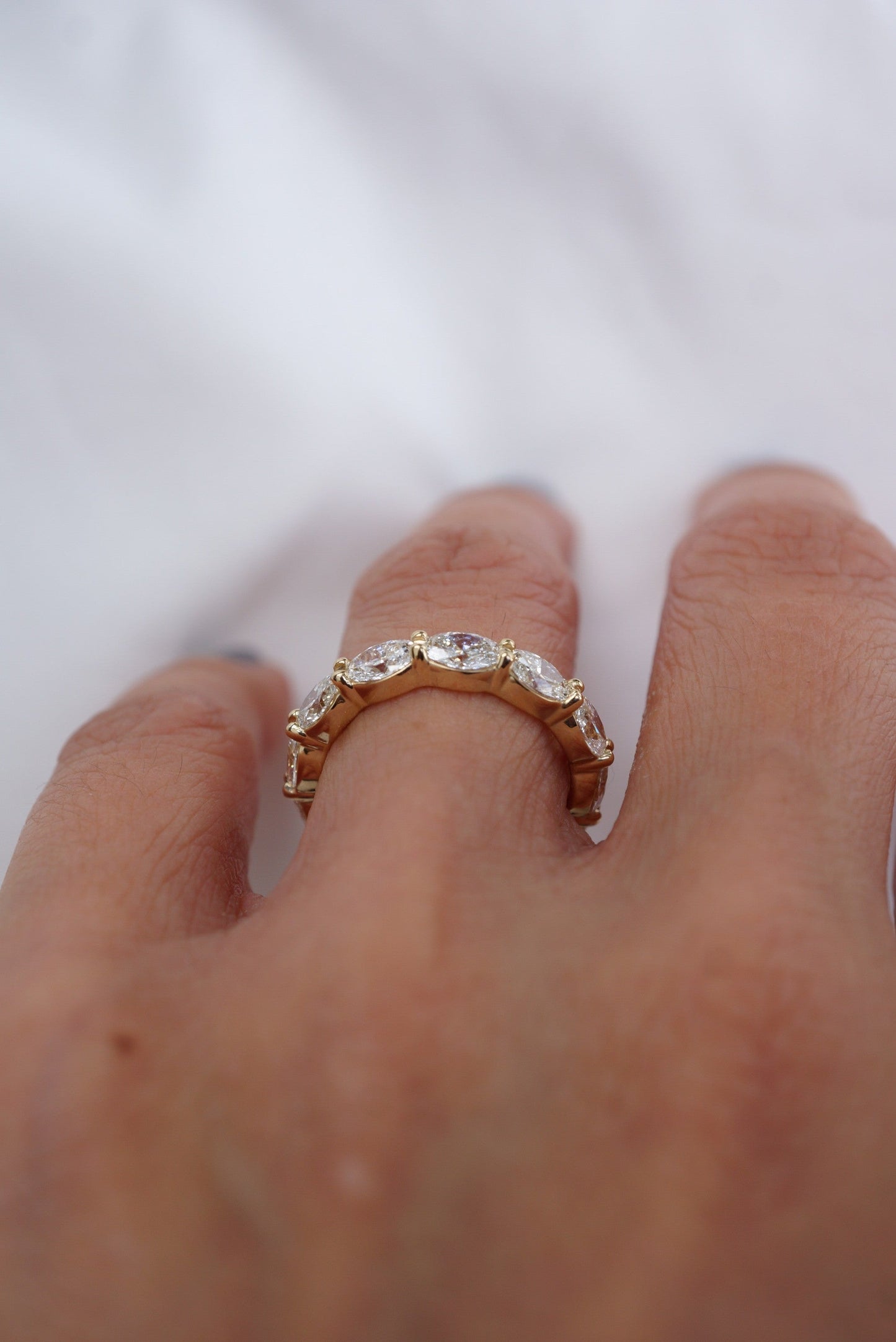 0.37 CT Round Full Eternity Lab Grown Diamond Wedding Band