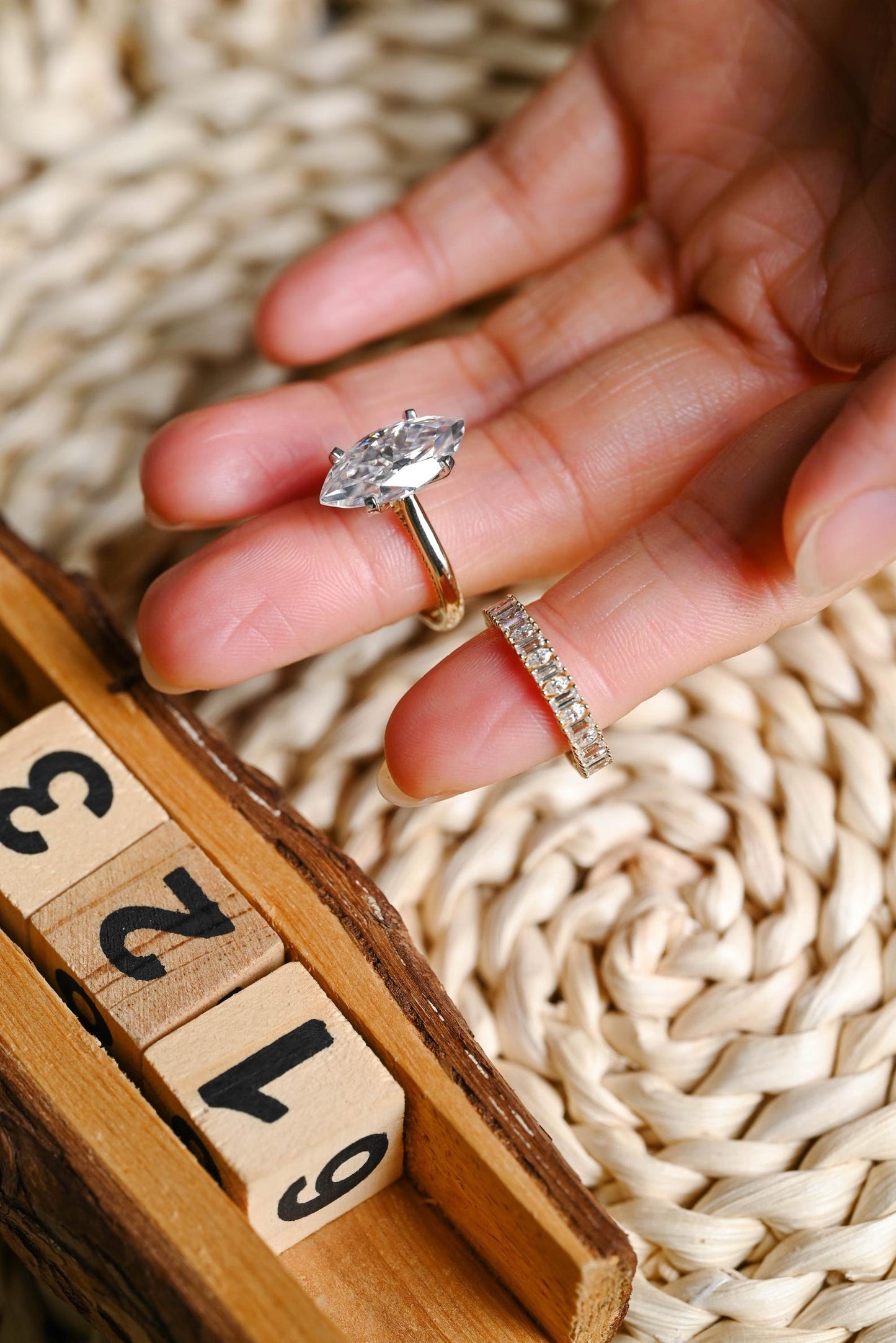 3.5 CT Marquise Cut Solitaire Styled Lab Grown Diamond Engagement Ring