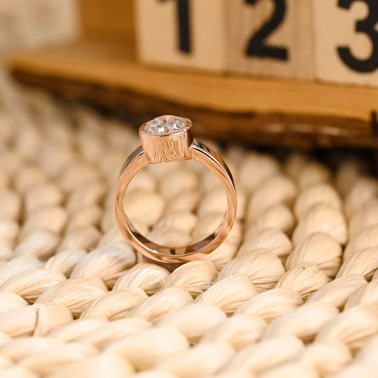 Marquise Cut Cluster Styled Lab Grown Diamond Engagement Ring