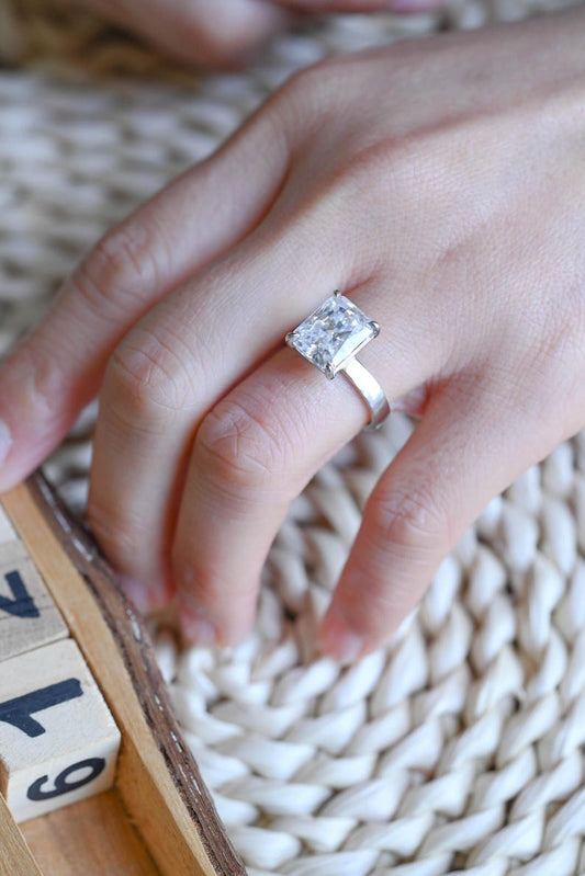 Marquise Cut Cluster Styled Lab Grown Diamond Engagement Ring