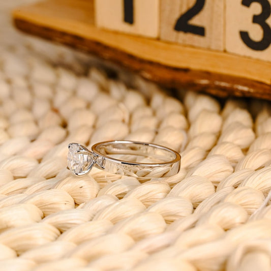 Marquise Cut Cluster Styled Lab Grown Diamond Engagement Ring