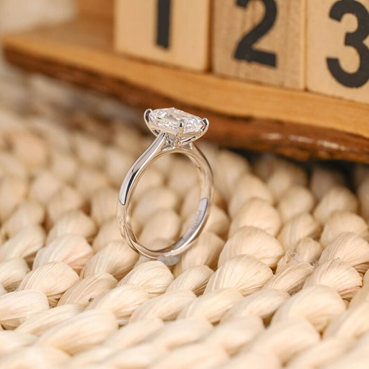 Marquise Cut Cluster Styled Lab Grown Diamond Engagement Ring