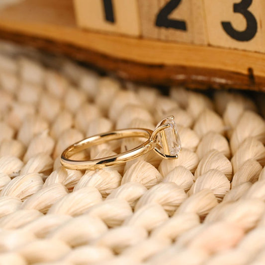 Marquise Cut Cluster Styled Lab Grown Diamond Engagement Ring