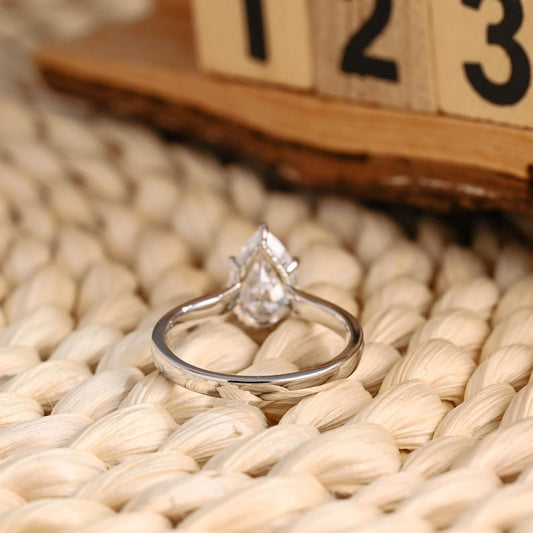 Marquise Cut Cluster Styled Lab Grown Diamond Engagement Ring