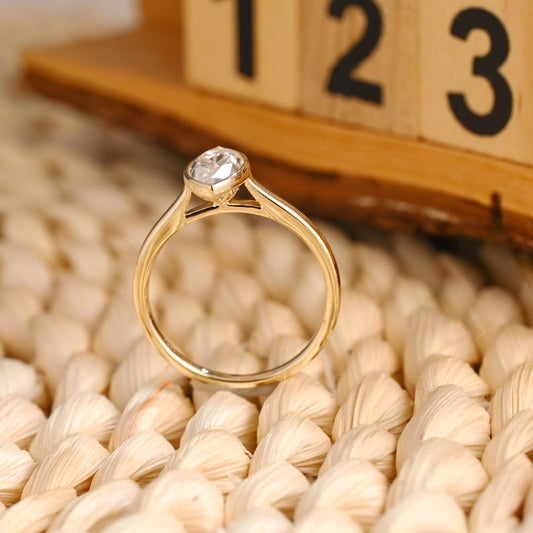 Marquise Cut Cluster Styled Lab Grown Diamond Engagement Ring