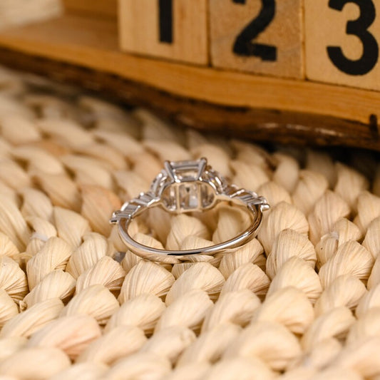 Marquise Cut Cluster Styled Lab Grown Diamond Engagement Ring