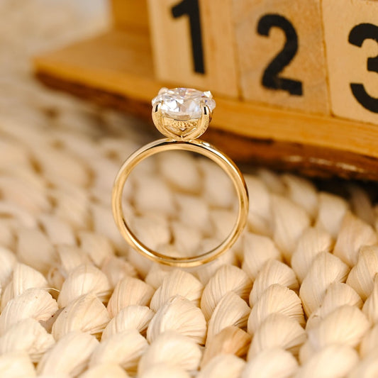 Marquise Cut Cluster Styled Lab Grown Diamond Engagement Ring