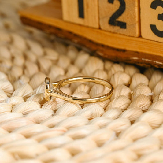 Marquise Cut Cluster Styled Lab Grown Diamond Engagement Ring