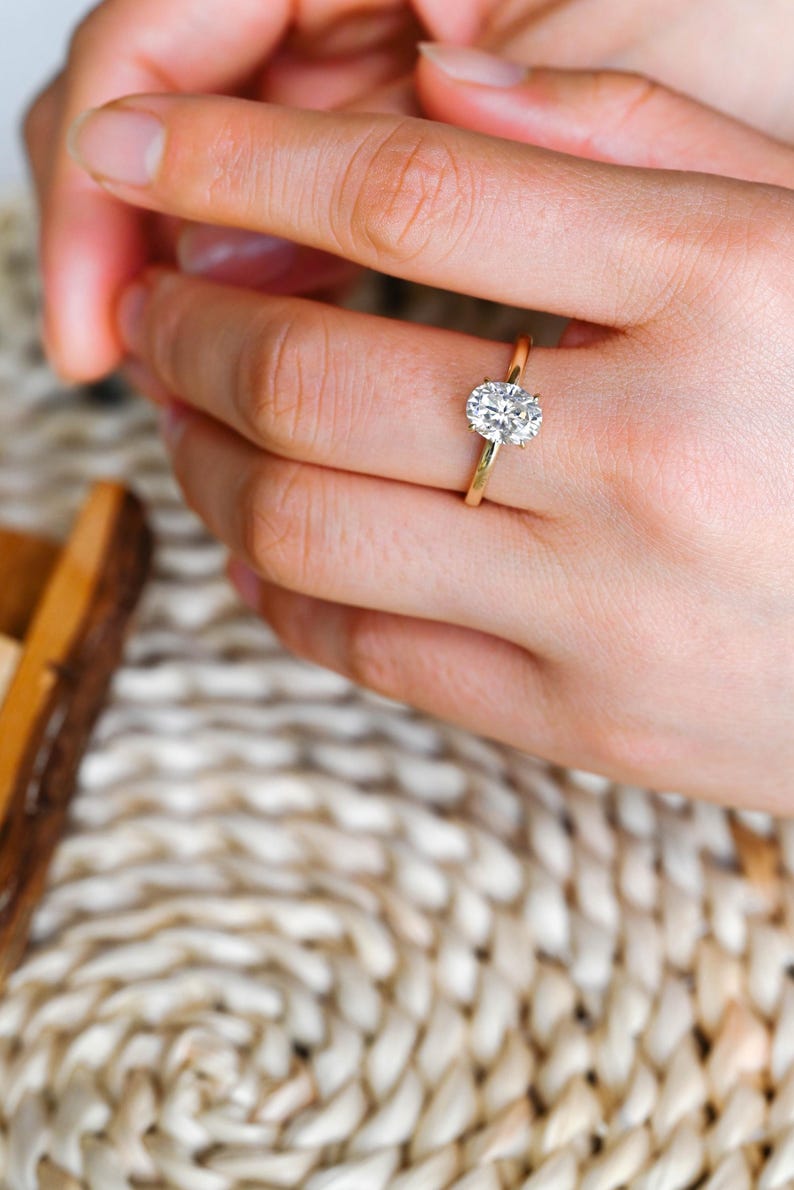 Marquise Cut Cluster Styled Lab Grown Diamond Engagement Ring