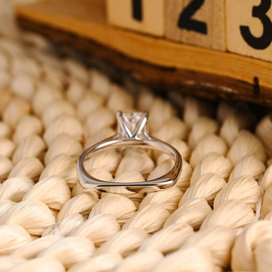 Marquise Cut Cluster Styled Lab Grown Diamond Engagement Ring