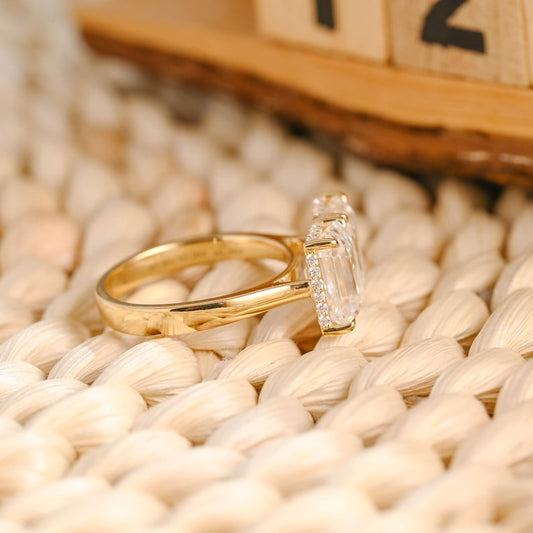 Marquise Cut Cluster Styled Lab Grown Diamond Engagement Ring