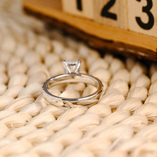 Marquise Cut Cluster Styled Lab Grown Diamond Engagement Ring