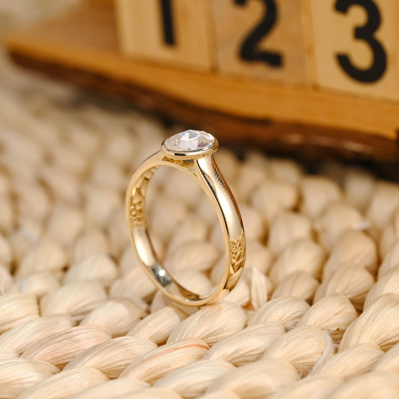 Marquise Cut Cluster Styled Lab Grown Diamond Engagement Ring