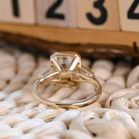 Marquise Cut Cluster Styled Lab Grown Diamond Engagement Ring