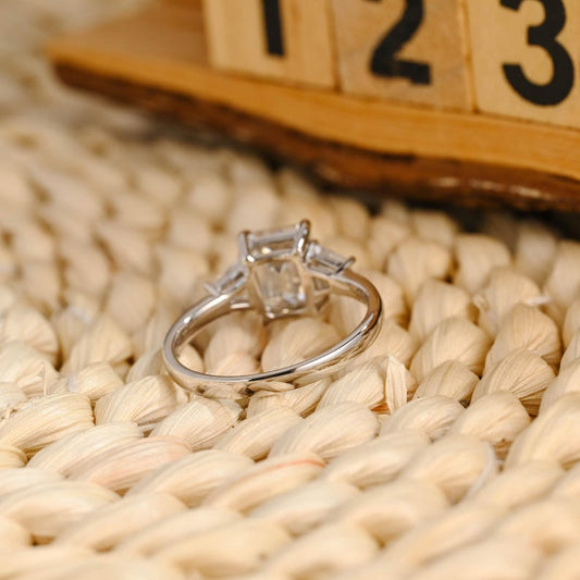 Marquise Cut Cluster Styled Lab Grown Diamond Engagement Ring