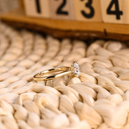 Marquise Cut Cluster Styled Lab Grown Diamond Engagement Ring