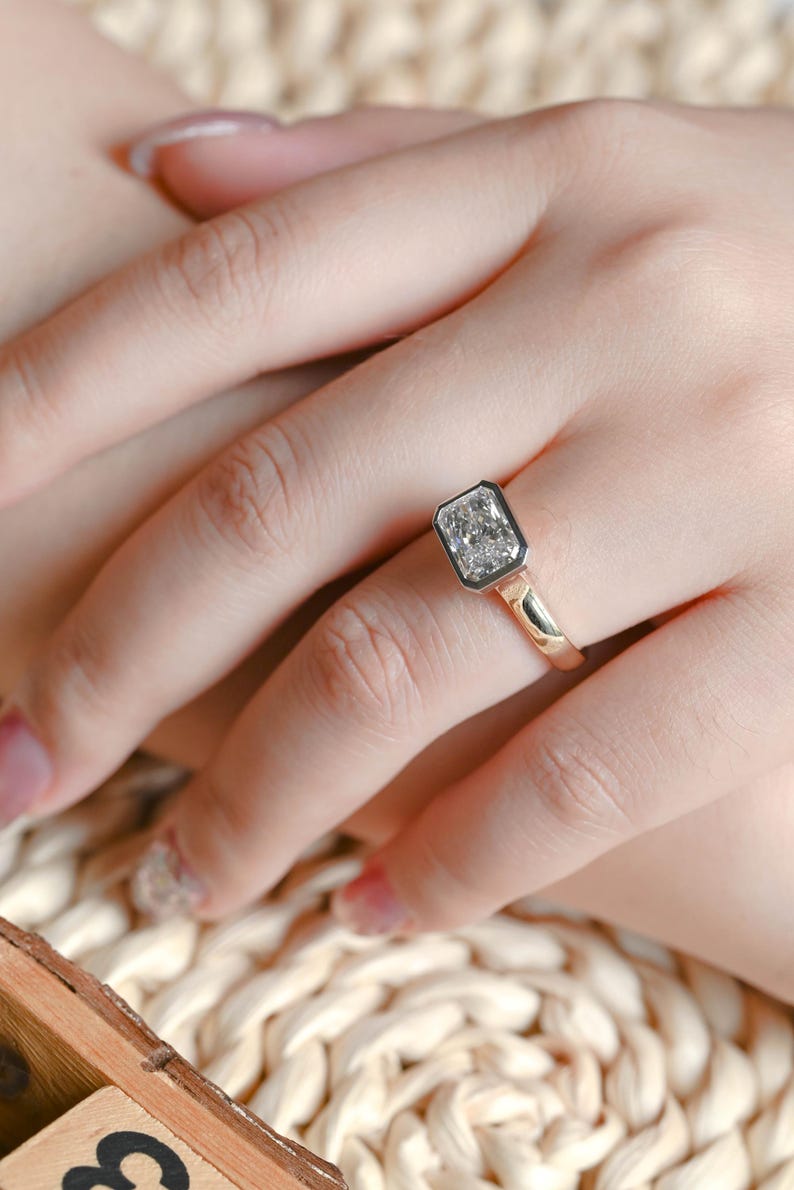 Marquise Cut Cluster Styled Lab Grown Diamond Engagement Ring