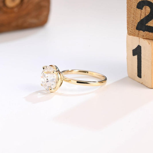 Marquise Cut Cluster Styled Lab Grown Diamond Engagement Ring