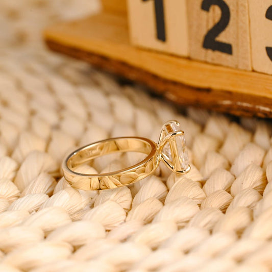 Marquise Cut Cluster Styled Lab Grown Diamond Engagement Ring