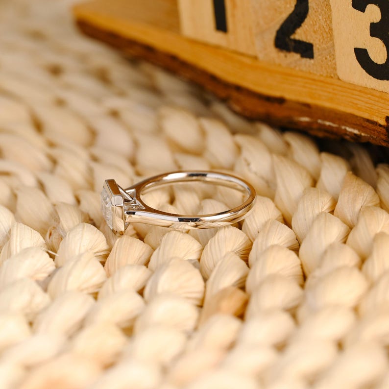 Marquise Cut Cluster Styled Lab Grown Diamond Engagement Ring