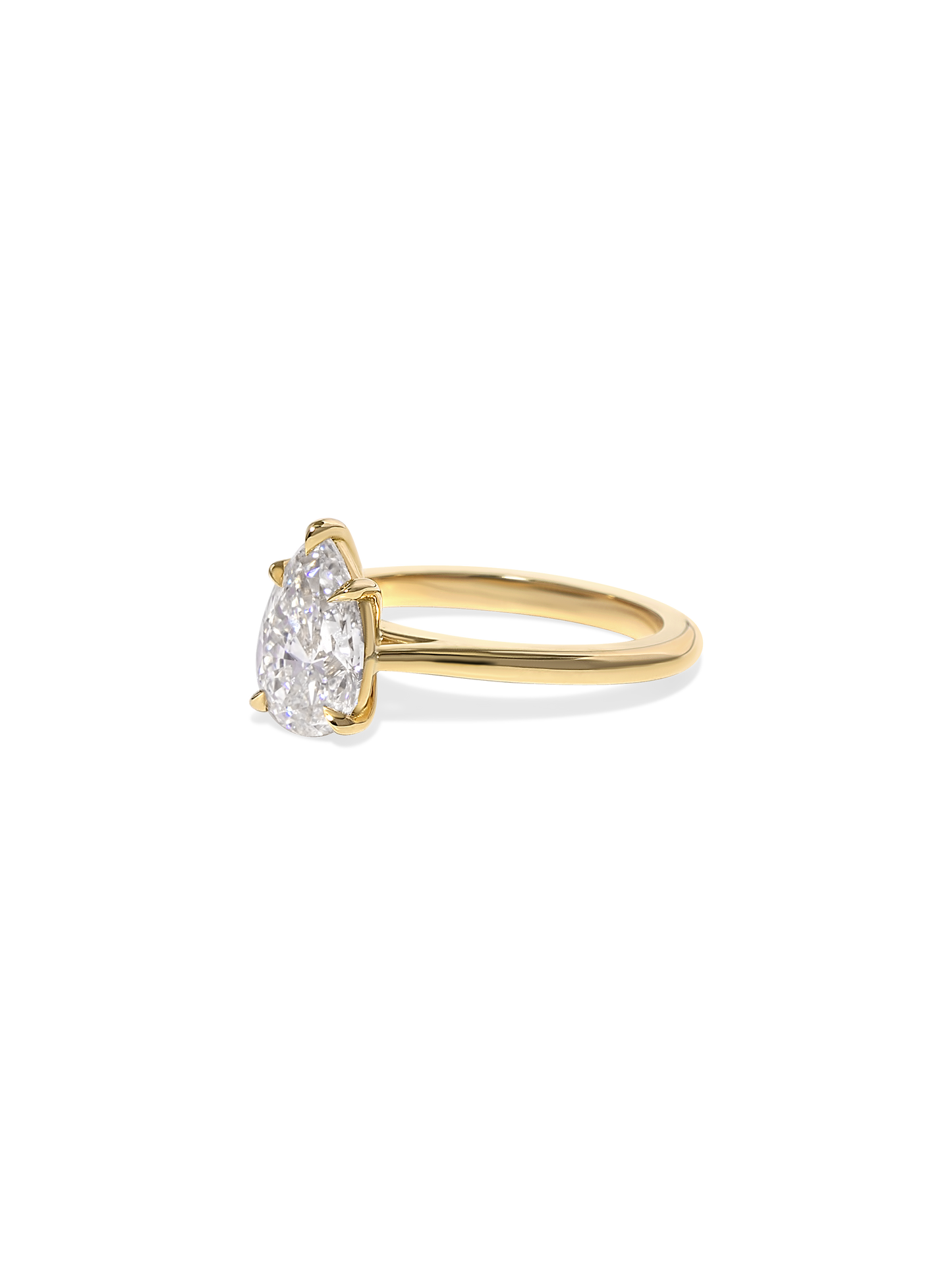 2 CT Round Three Stones Lab Grown Diamond Engagement Ring