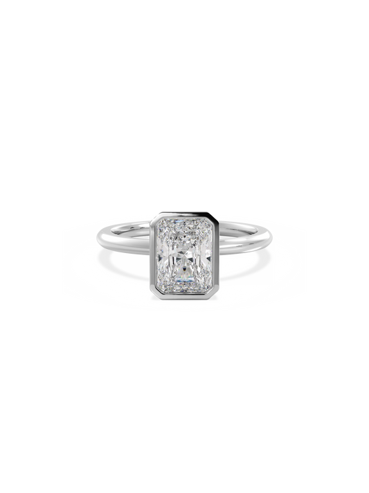 2 CT Round Three Stones Lab Grown Diamond Engagement Ring