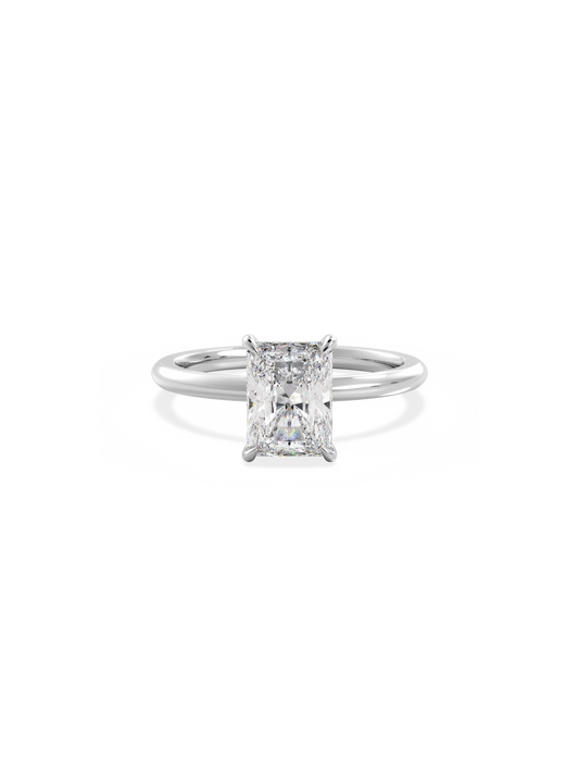 2 CT Round Three Stones Lab Grown Diamond Engagement Ring